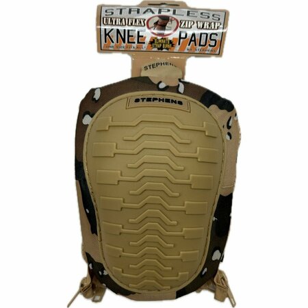 STEPHENS Strapless Knee Pads Superior Comfort and Support  Soft Cap Non-Marring Camo Green SKPCT